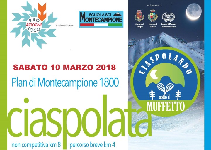 Ciaspolata 2018 locandina copertina